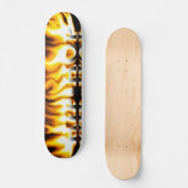 HipHop avec Flames Skateboard (Recto)