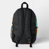 Hiphop backpack bedrukte rugzak (Achterkant)