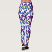HipHop Dance Pattern.w B Paarse BG Leggings (Achterkant)