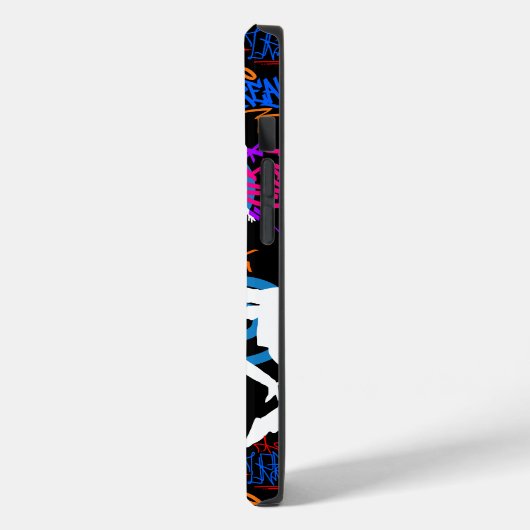 HipHop Dance Pattern.w Zwart BG Case-Mate iPhone Case (Achterkant / Links)