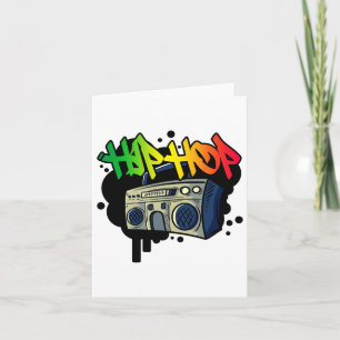 Hiphop Dance Street Art Graffiti Spray Paint Dance Kaart