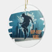 Hiphop danser graffiti keramisch ornament (Links)