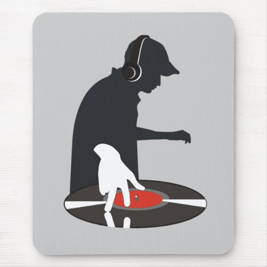 hiphop DJ Mousepad Muismat (Voorkant)