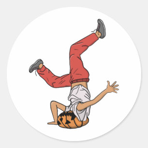 Hiphop Halloween Breakdance Ronde Sticker