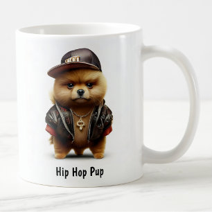 Hiphop Pomeranian Thug Coffee Mok