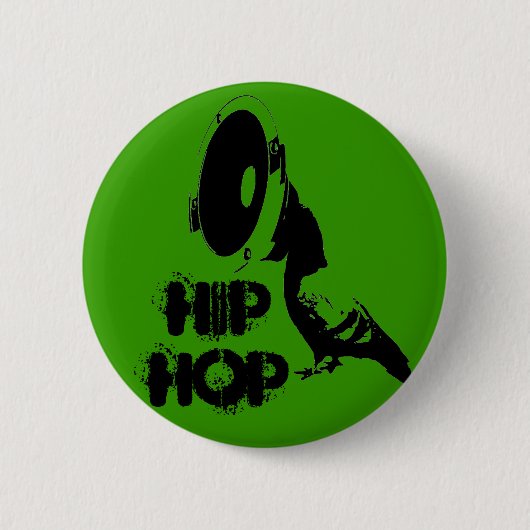 hiphop ronde button 5,7 cm (Voorkant)