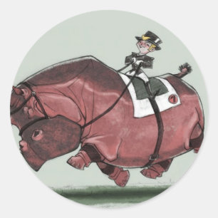Hippestrian Ronde Sticker