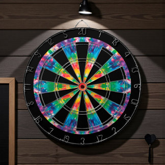 Hippie 60-er jaren Tie Dye Dartbord