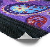 Hippie à Paisley Poster (Coin)