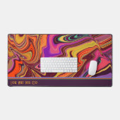 Hippie Abstract Speels Retro Wave Modern Quote Bureaumat (Keyboard & Muis)