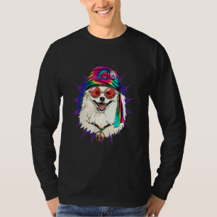 Hippie Amerikaanse Eskimo Tie Dye Vredesteken Psyc T-shirt
