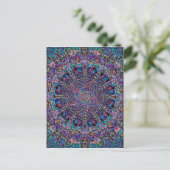Hippie Art Psychadelic Print Briefkaart (Staand voorkant)