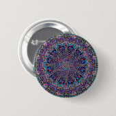 Hippie Art Psychadelic Print Ronde Button 5,7 Cm (Voorkant /achterkant)