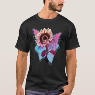 Hippie Bloem 90s Vaporwave Tuinier Zonnestraal Zon T-shirt