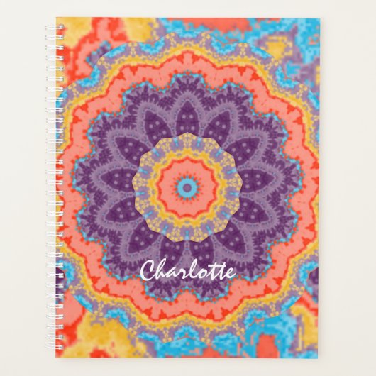 Hippie Bohemian Mandala Purple Mix Personnalisé (Devant)