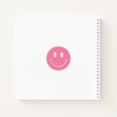 Hippie Boho Bloemen en Smile Retro Notitieboek (Achterkant)