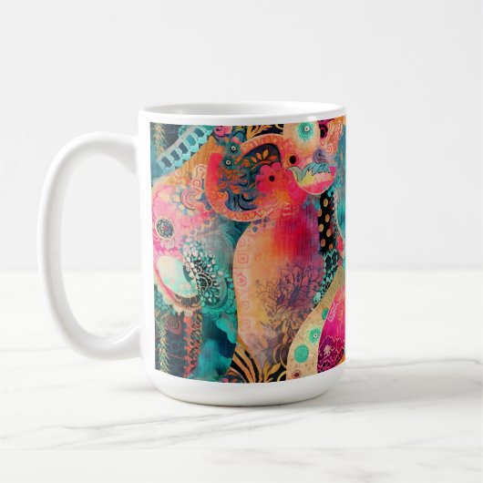 Hippie Boho Coffee Mok (Links)