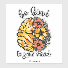 Hippie Boho is gek op je hersens Sticker
