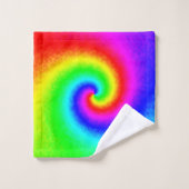  Hippie Boho Tie Dye Psychedelic Twirl Bad Handdoek (Wasdoekje)