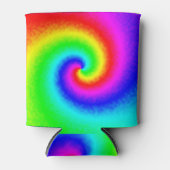  Hippie Boho Tie Dye Psychedelic Twirl Blikjeskoeler (Voorkant)