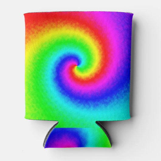  Hippie Boho Tie Dye Psychedelic Twirl Blikjeskoeler (Voorkant)