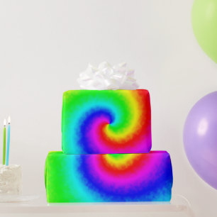 Hippie Boho Tie Dye Psychedelic Twirl Cadeaupapier