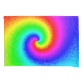 Hippie Boho Tie Dye Psychedelic Twirl Kussensloop (Voorkant-Links)