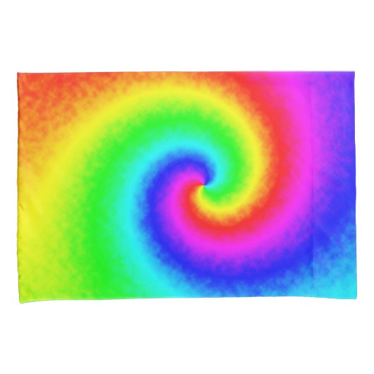 Hippie Boho Tie Dye Psychedelic Twirl Kussensloop (Voorkant-Rechts)