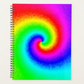  Hippie Boho Tie Dye Psychedelic Twirl Planner (Voorkant)