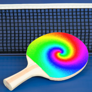  Hippie Boho Tie Dye Psychedelic Twirl Tafeltennisbatje