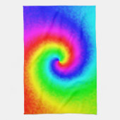 Hippie Boho Tie Dye Psychedelic Twirl Theedoek (Verticaal)