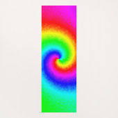  Hippie Boho Tie Dye Psychedelic Twirl Yogamat (Achterkant)