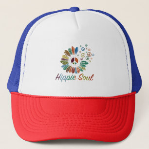 Hippie Boho Vrede en Liefde Ziel  Trucker Pet