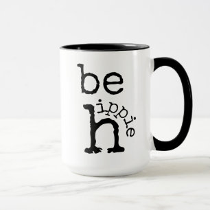 Hippie, Boho, Zwart Wit, Koffie Mok