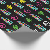Hippie Bus Peace Sign 70 Cadeaupapier (Hoek)