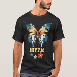 Hippie Butterfly Retro 60s 7 T-shirt