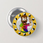 Hippie Button (Voorkant /achterkant)