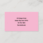Hippie Camper Pink Green Glamping Visitekaartje (Achterkant)