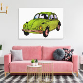 Hippie Car Drawing Wrapped Canvas Afdruk (Insitu (Woonkamer))