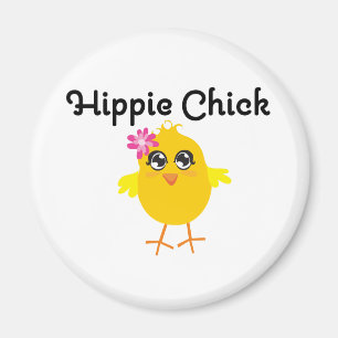 Hippie Chick 1 Magneet