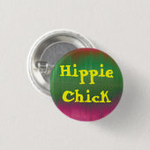 Hippie Chick Button (Voorkant /achterkant)