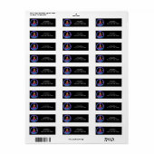 Hippie Chick Étiquette de adresse (Feuille entière)