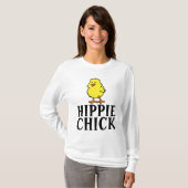 HIPPIE CHICK FUNNY LADIES T-SHIRTS (Devant entier)