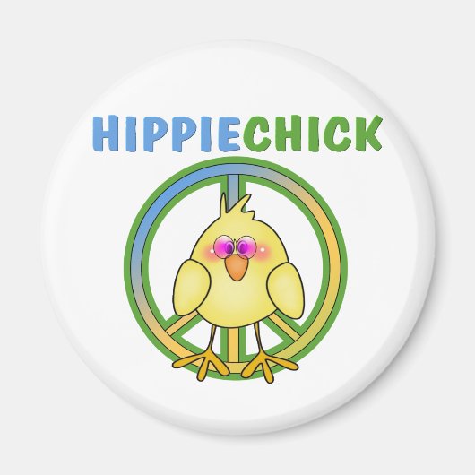 HIPPIE CHICK MAGNEET (Voorkant)