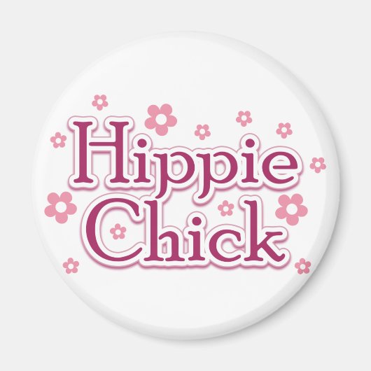 Hippie Chick Magneet (Voorkant)