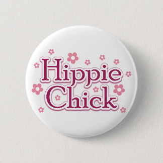 Hippie Chick Ronde Button 5,7 Cm