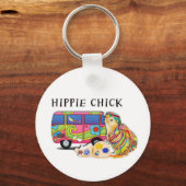 Hippie Chick Sleutelhanger (Voorkant)