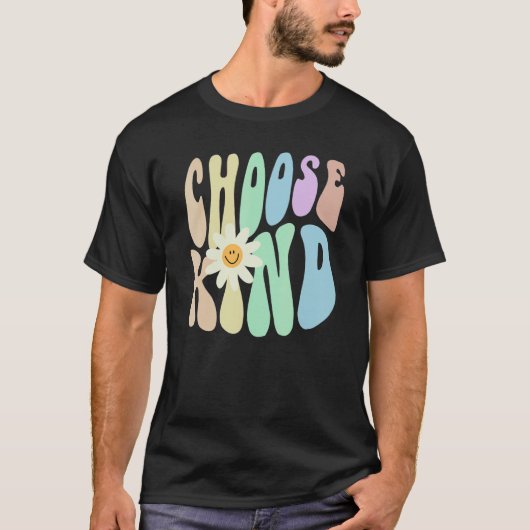 Hippie CHOOSE KIND Retro Stop Bullying Choose Kind T-shirt (Voorkant)