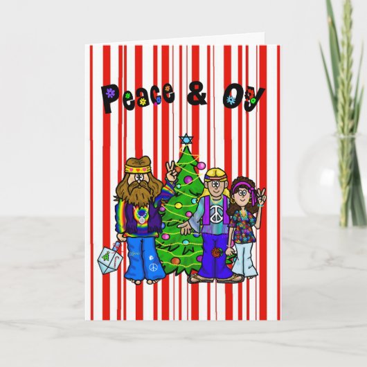 Hippie Chrismukkah Card Kaart (Voorkant)