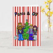 Hippie Chrismukkah Card Kaart (Gele Bloem)